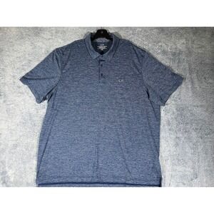 Vineyard Vines Performance Polo Shirt Mens 2XL Blue Heathered Space Dye Golf
